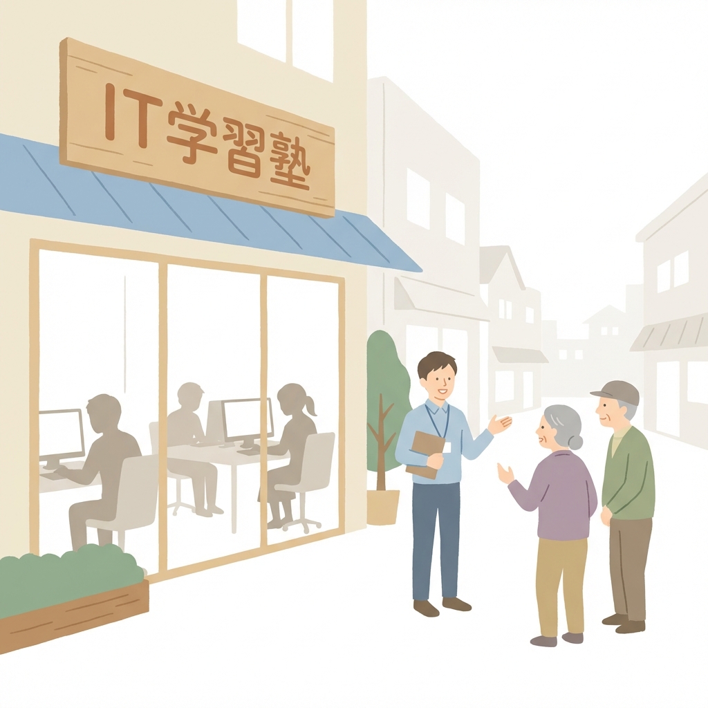 地元に根ざしたIT学習拠点のイメージ
